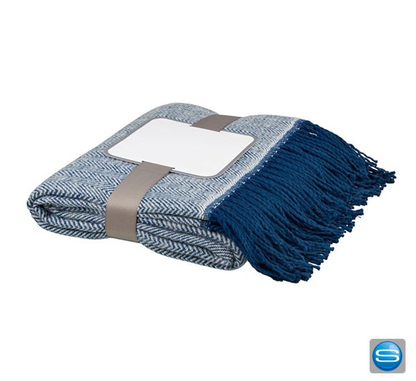 Tagesdecke mit Fischgrätenmuster bedruckt mit Ihrer Werbung