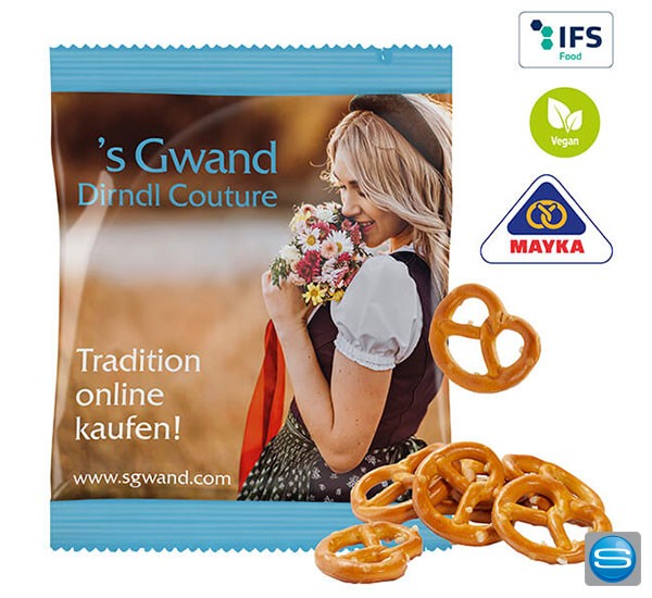 Mini Salz-Brezeln als Werbegeschenk