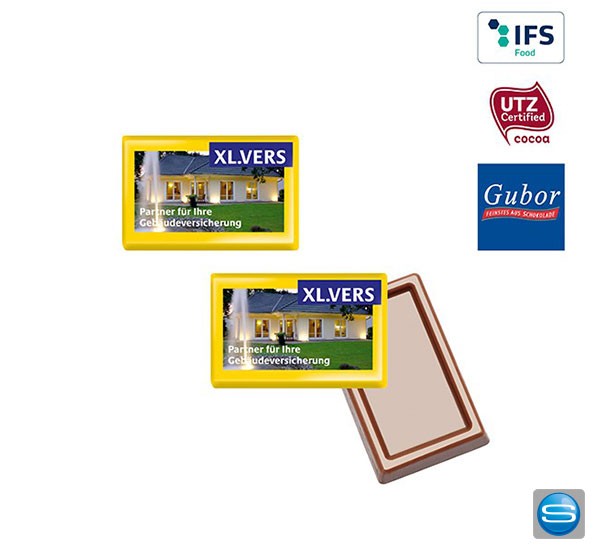 MINI-Schokoladen-Täfelchen als Werbeträger