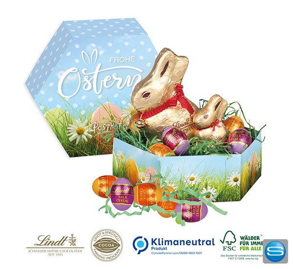 Lindt Osternest als individuelles Werbegeschenk