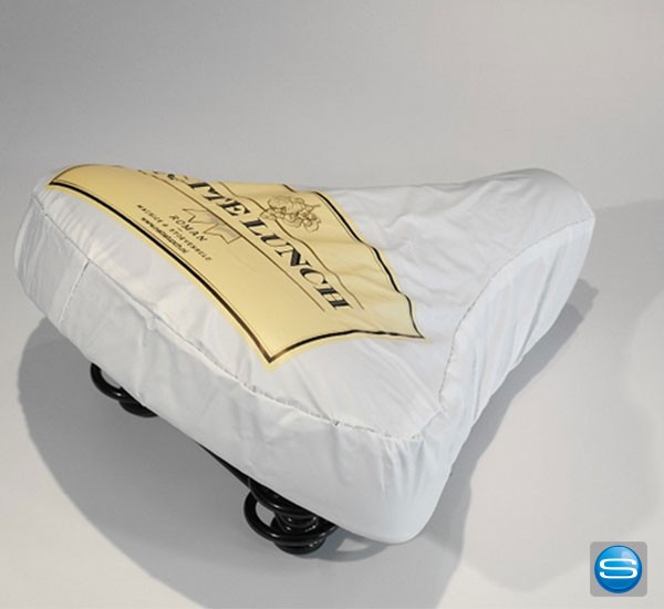 Budget Fahrradsitzbezug mit Logodruck