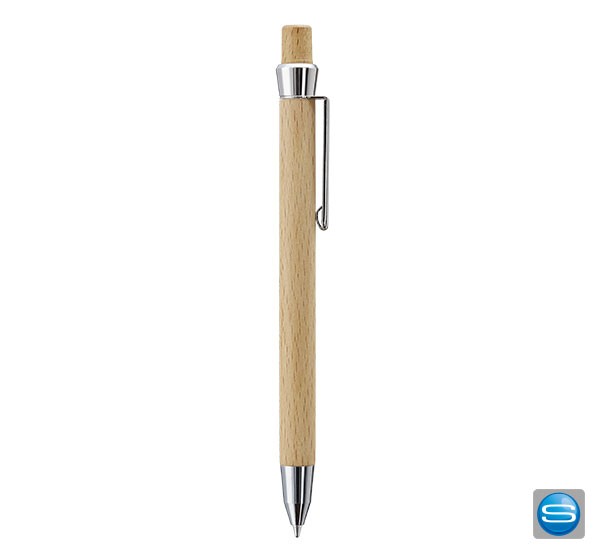 UMA Kugelschreiber aus Holz mit gravierbarem Clip
