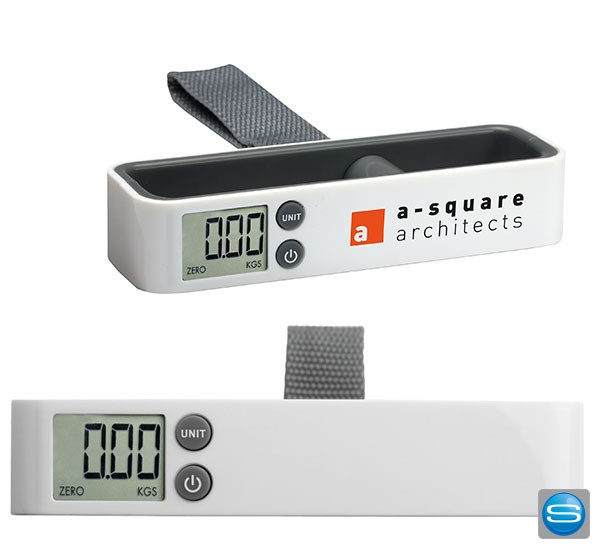 Digitale Kofferwaage bis 50kg mit Logo bedrucken