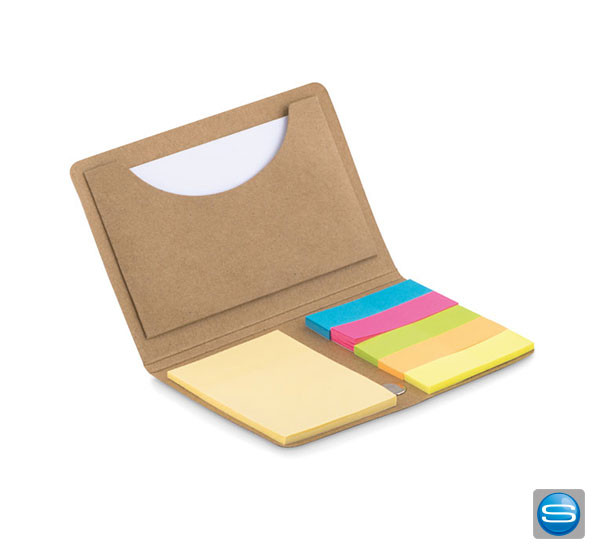 Visitenkartenhalter mit Notizzetteln als Werbepresent