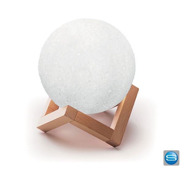 Bluetooth Lautsprecher in Mondoptik mit Logo personifizieren