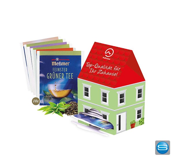 Tee-Haus als einzigartiges Werbegeschenk