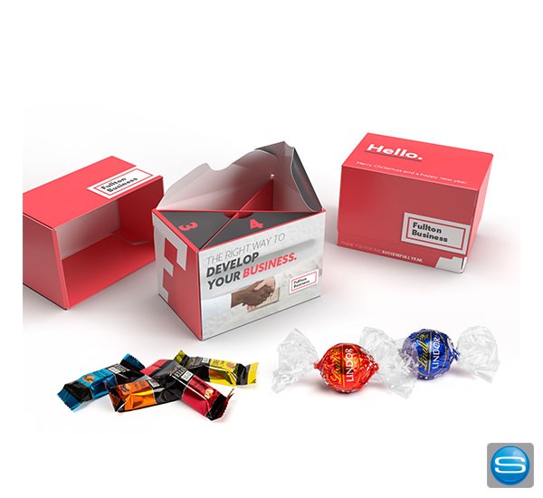 Nachhaltige Werbebox mit Ihrem Logo