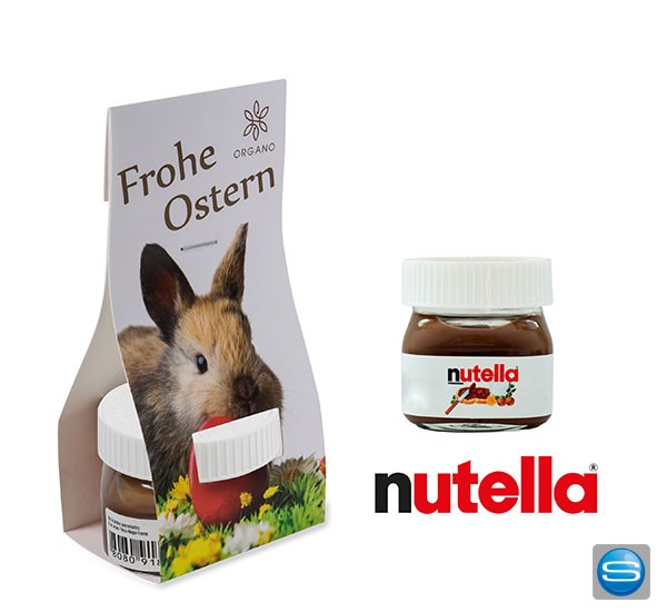 Nutella in Überreichverpackung als Giveaway