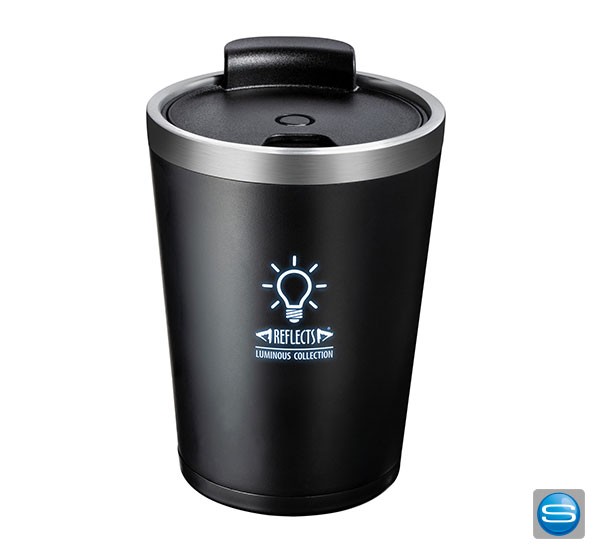 Becher mit beleuchtetem Logo als Werbeartikel