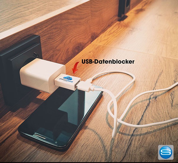 USB-Datenblocker mit Logo bedruckbar