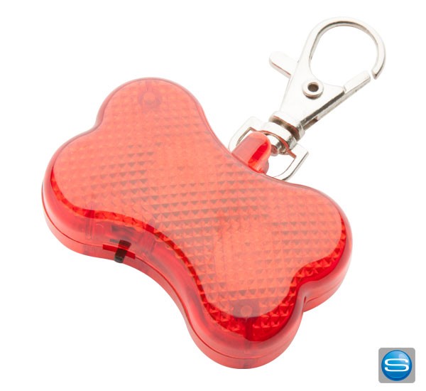 LED-Licht in Knochenform mit Sicherheitsanhänger als Werbeartikel