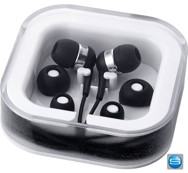 In Ear Kopfhörer mit Aufbewahrungsbox bedrucken