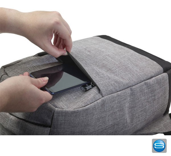 Antidiebstahl Rucksack zweifarbig mit Ihrem Logo