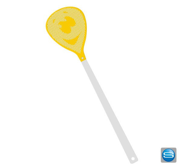 Smiley Fliegenklatsche als Werbegeschenk