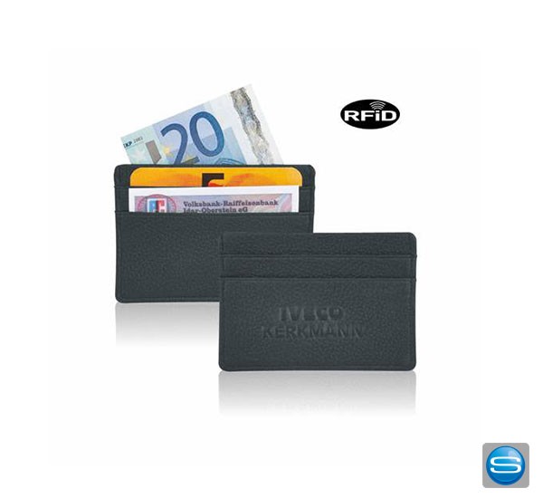 Karten-Etui mit RFID-Schutz als Werbegeschenk