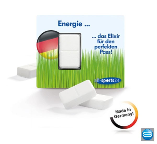 Energie Karte - Traubenzucker als gesunde Werbesüßigkeit