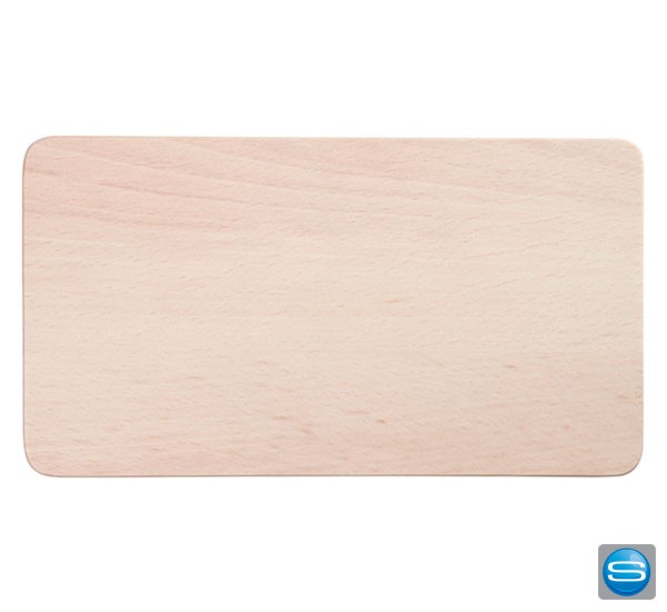 Frühstücksbrettchen aus Buchenholz mit Logo