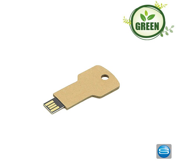 Nachhaltiger USB-Stick aus Karton mit Logo bedrucken