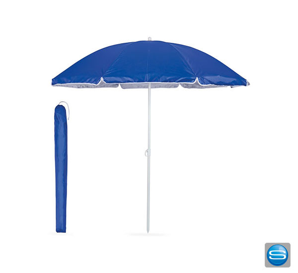 Sonnenschirm mit UV Beschichtung als Werbeträger