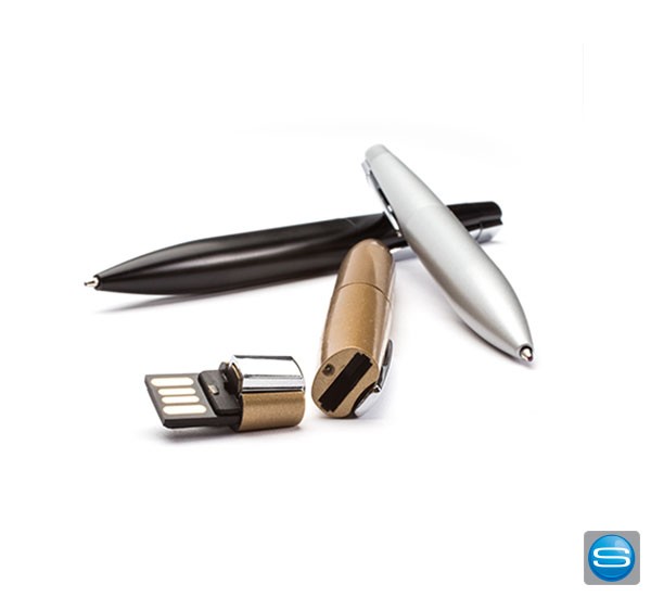 Stilvoller Kugelschreiber mit USB-Stick und Ihrem Logo