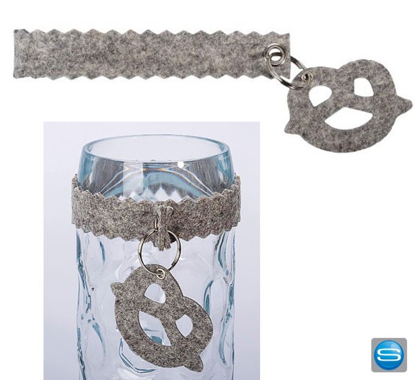 Maßkrugband O´BANDLT aus Filz mit Aufdruck