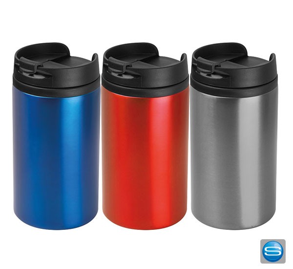 Trinkbecher aus Metall mit Platz für Ihr Logo