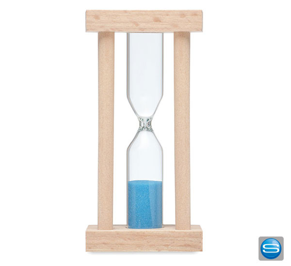 Bedruckbare Sanduhr mit Ihrem Logo veredelt