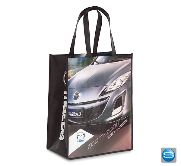 PP Woven Tasche als Messetasche mit eigenem Motiv