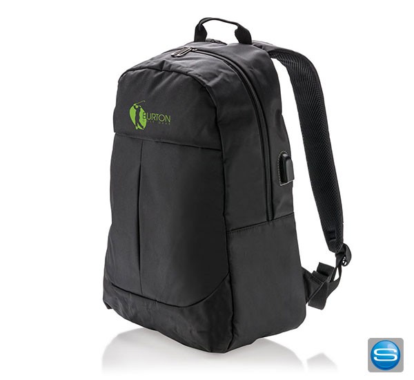 Praktischer USB Laptop-Rucksack bedruckbar mit Logo