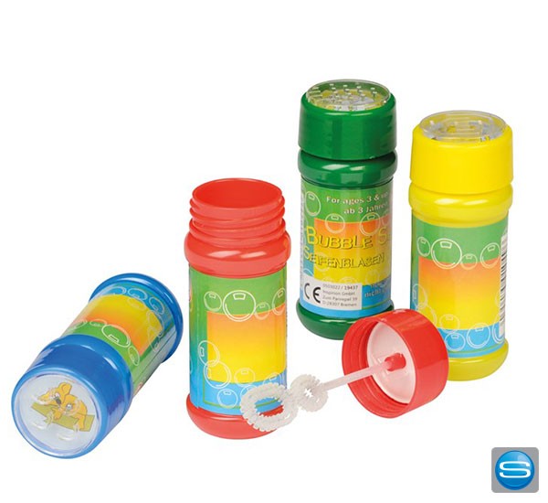 Seifenblasen mit Geduldspiel als Werbegeschenk