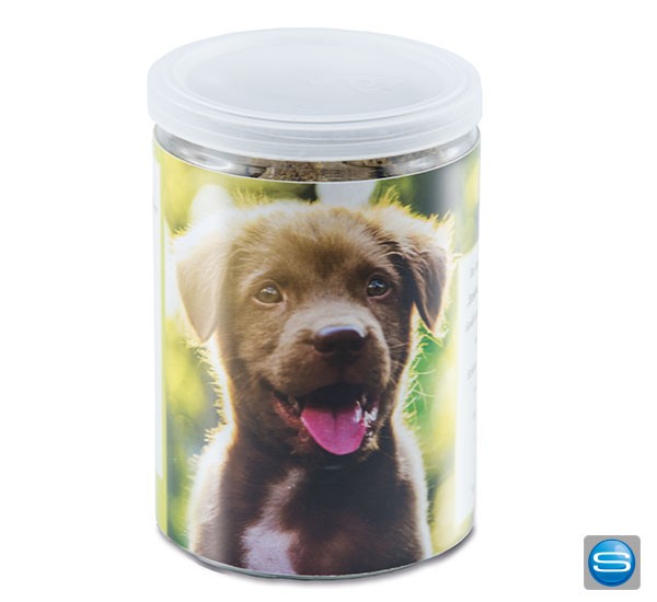 Leckerli Dose für Hunde mit Ihrem Logo bedrucken