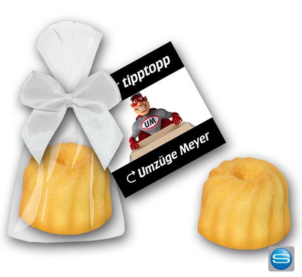 Kleiner Mini Gugl - Gugelhupf mit Werbekärtchen