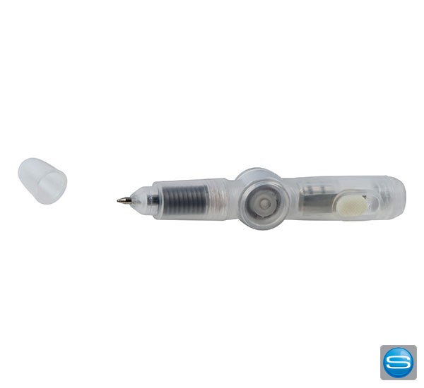 Kugelschreiber mit Licht und Spinningfunktion als Werbeartikel