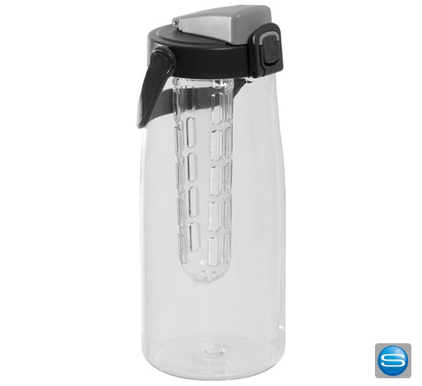 Tritanflasche mit Siebeinsatz als Werbegeschenk mit Logodruck