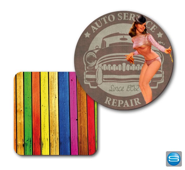 Untersetzer aus Melamin mit eigenem Motiv