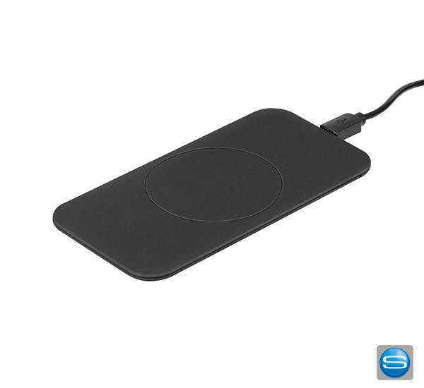 Flacher Wireless Charger mit Logodruck