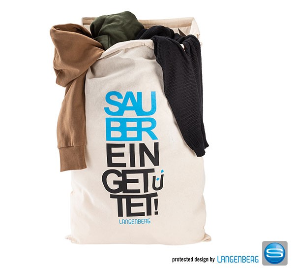 Wäschebeutel als Werbeartikel mit Ihrem Logo bedruckbar