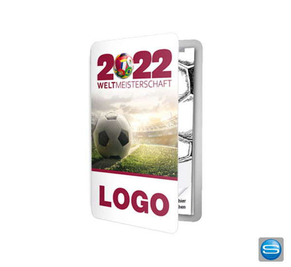 WM Spielplaner für die Hosentasche als Werbemittel