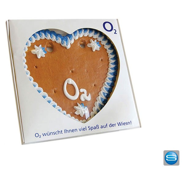 Lebkuchenherz mit Ihrem Logo zur eigenen Gestaltung