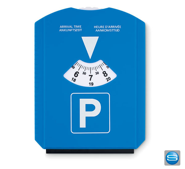 Parkscheibe aus PS mit Ihrem Firmenslogan