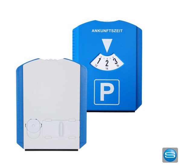 Multifunktionale Parkscheibe als Werbemittel