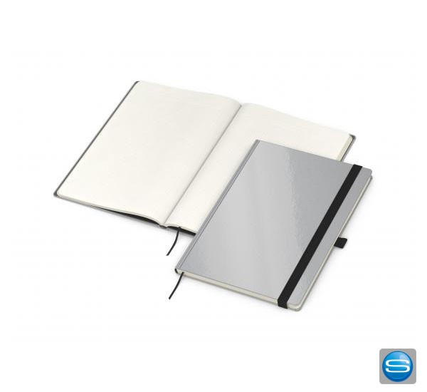 Notizbuch mit Gummi-Verschlussband als Werbegeschenk