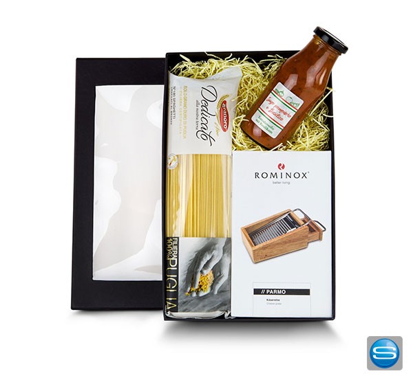 Italienisches Geschenkset mit Ihrem Firmenlogo