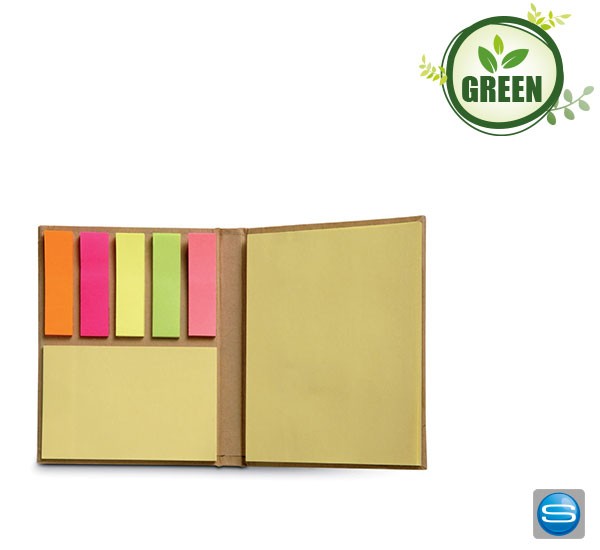Recycelte selbstklebende Haftnotizen als Werbegeschenk mit Logo bedrucken