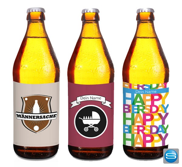 Bierflaschen mit eigenem Etikett bedrucken