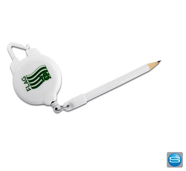 Golfbleistift mit Logozipper als Werbegeschenk