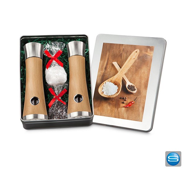 Salz und Pfeffermühlen Set als Werbeartikel