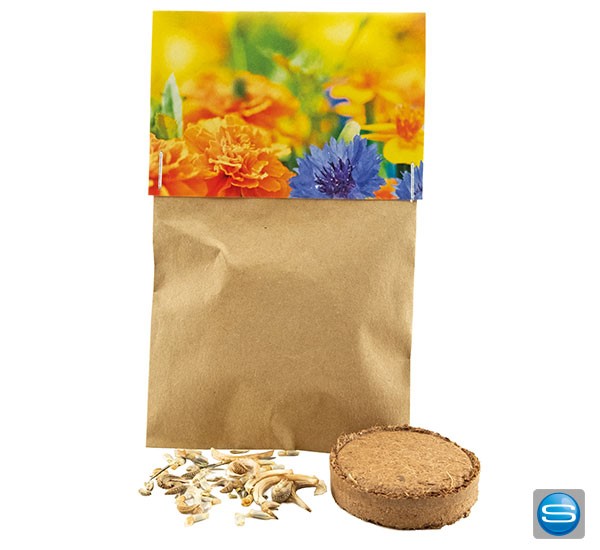 Naturtütchen mit essbare Blüten als Giveaway