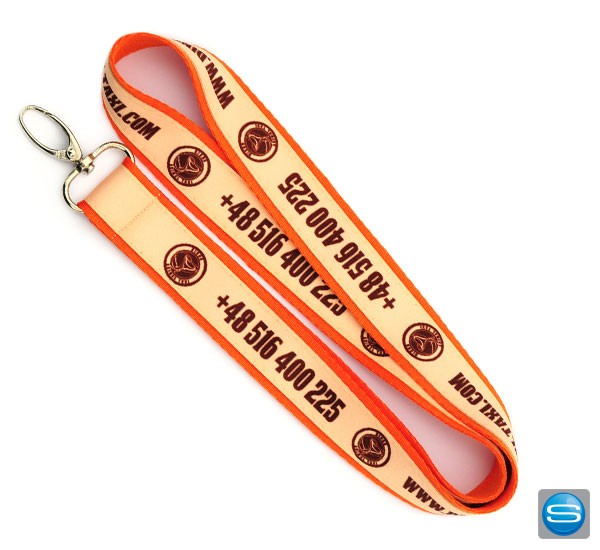 Doppellagige Lanyards mit Aufdruck