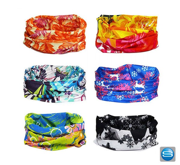 Multifunktionstuch mit eigenem Logo als Werbeträger nutzen